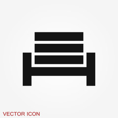 Work bench icon, illustration, logo isolated on background