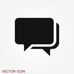 Speech bubble icons on background. Vector illustration.