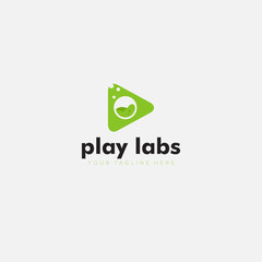 play labs with glass laboratory Modern Logo Designs