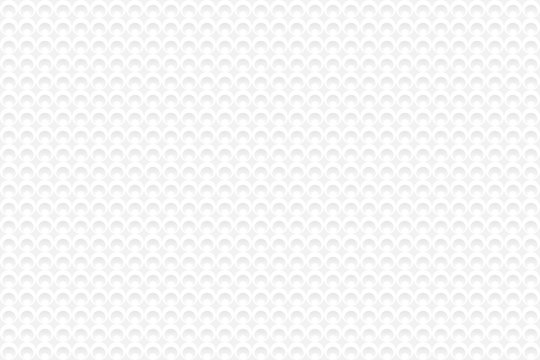 Seamless geometric pattern of small circles. Abstract white and gray gradient background, similar to knitted texture. Vector illustration, EPS10. Use as wallpaper, background, or print on tile, fabric