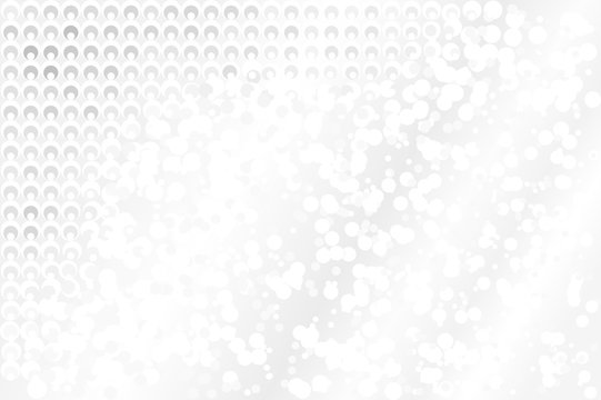 Abstract white and gray gradient background of round objects, similar to marble floor. Vector illustration. Can be used as background, backdrop in graphic design, or print on tile, fabric, etc.