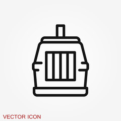 Bird cage icon for your design, logo. Vector illustration
