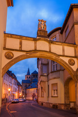 Panorama of Trier at night