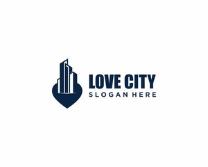 Love City Logo design template