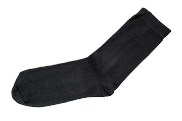 pair of black synthetic man socks