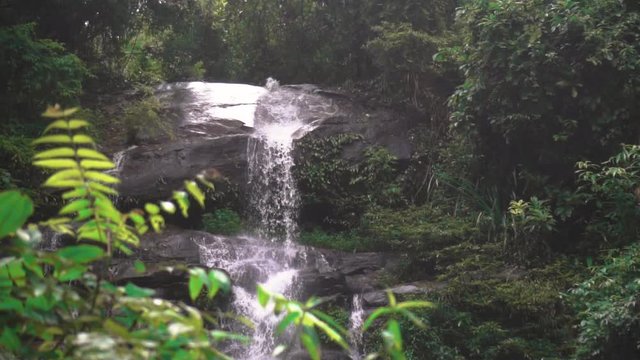 A beautiful waterfall in the Jungle of Thailand.