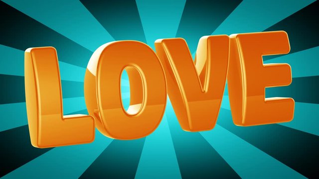 Love. Looping footage has 4K resolution. Illustration.