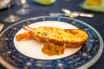 結婚式の食事の写真
