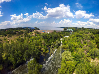 Dam of the Karachunovsky reservoir
