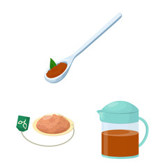 Vector illustration of food and natural icon. Set of food and black stock symbol for web.