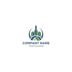 Apartment House Real Estate Logo Design