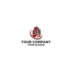 Apartment House Real Estate Logo Design