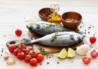 Fresh fish dorado