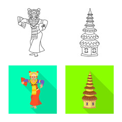 Isolated object of and travel symbol. Set of and traditional stock symbol for web.