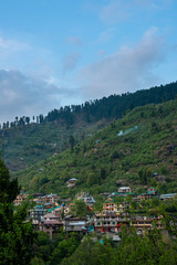 Fototapeta na wymiar Photo of himalayan village in manali