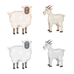 Isolated object of breeding and kitchen icon. Collection of breeding and organic vector icon for stock.