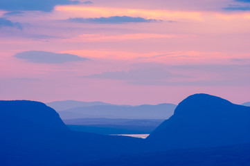 Sunset over Willoughby Gap Vermont