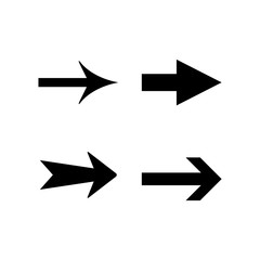 Set modern icons of arrow