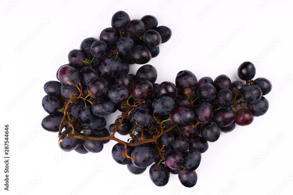 Sticker black grape variety of moldova on a white background