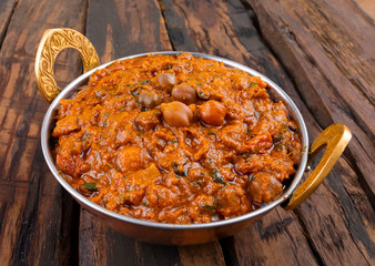 Indian Healthy Cuisine Chana Masala Also Known as Spicy Chickpeas, Channay, Chole Masala or Chholay is a Tasty & Flavourful Curry Made By Cooking Chickpeas in a Spicy Onion Tomato Masala Gravy