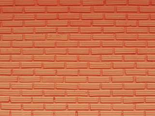 The red brick wall background 