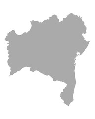 Fototapeta na wymiar Karte von Bahia