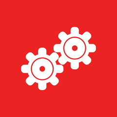 Zahnräder und Hintergrund