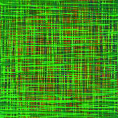 Square abstract green background: yarn, fabric, textile