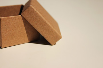 Empty craft paper box template