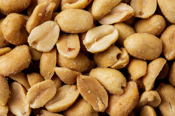 the peanuts texture. Nuts. salted peanuts background.