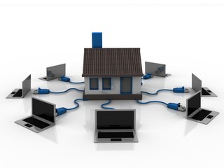 3d rendering computer network with home
