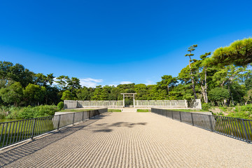 仁徳天皇陵古墳周辺風景