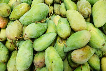 Green Mango Fruit Background
