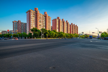Real estate and residential buildings on the side of the road