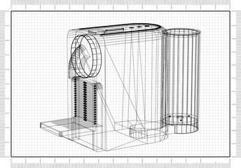coffee machine - Blueprint