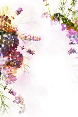 Obraz na płótnie Canvas Botanical Image Pink Beautiful Flower Collage Composite Background Graphics
