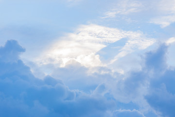 Blue sky with clouds