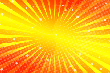 Obraz premium abstract, illustration, orange, yellow, design, wallpaper, pattern, light, color, art, texture, sun, graphic, digital, backdrop, bright, artistic, blur, backgrounds, circles, technology, red, star