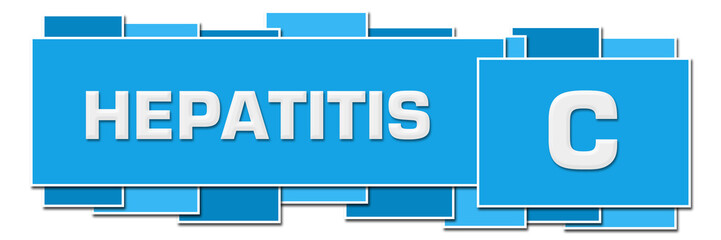 Hepatitis C Blue Horizontal Squares Boxes 