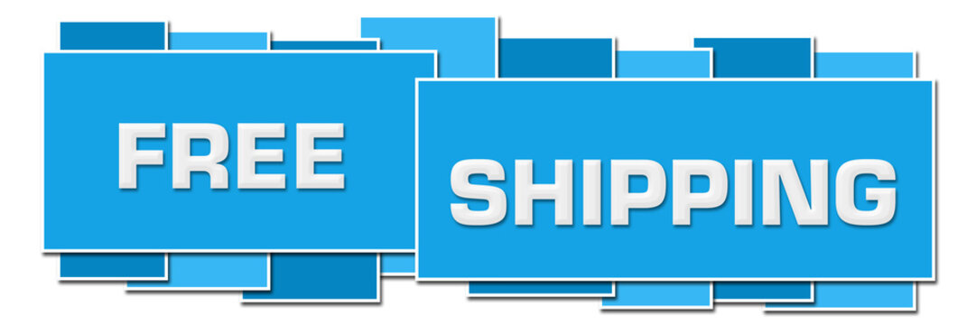 Free Shipping Blue Horizontal Squares Boxes 
