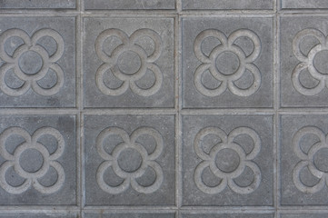 typical modernist tile from Barcelona, designed by architect Gaudi