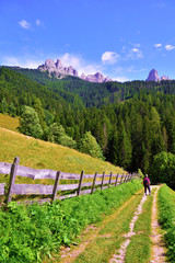 panorama in obereggen alto adige Italy
