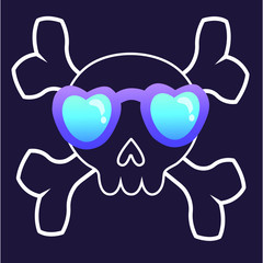 Funny Halloween art, vector Illustration