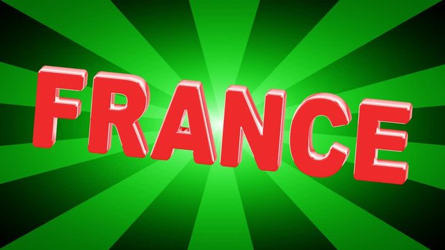 France. Looping footage has 4K resolution. Illustration.