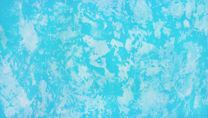 Abstract blue-white background. Textured solid background in the form of a relief panorama for design. White spots on a blue background.
