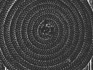 Fototapeta na wymiar Distress grunge vector textures of fabric. Black and white background. EPS 8 illustration