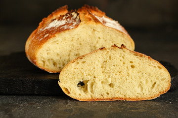 bread - freshly baked tasty pastries, menu concept. food background. copy space