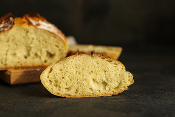 bread - freshly baked tasty pastries, menu concept. food background. copy space