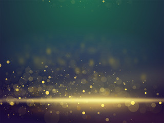 Shiny glittering bokeh abstract lighting blurred background.