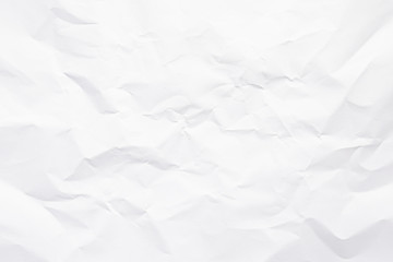 Clean white paper, wrinkled, abstract background.